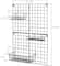 NEX™ Black Wall Grid Panel with 3 Wire Baskets